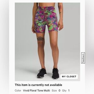 Lululemon biker shorts 5in inseam size 0